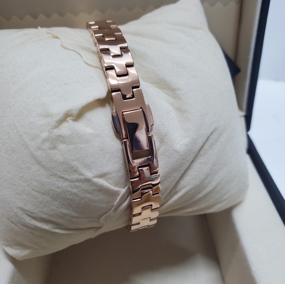 New Citizen Ladies' Silhouette Crystal Eco-Drive Bangle Watch, Rectanlge Case, 3 - Picture 8 of 8